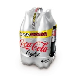 COCA COLA light pack 4 botellas 2 lt