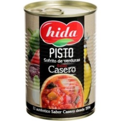 Hida Pisto Sofrito de Verduras - Paquete de 6 x 400 gr - Total: 2400 gr