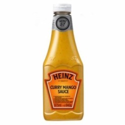 Heinz Salsa Curry Mango envase 875ml. Toque afrutado para Ensalada y Pollo