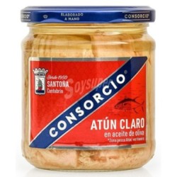 Atún Claro en aceite de oliva, CONSORCIO Frasco 295g