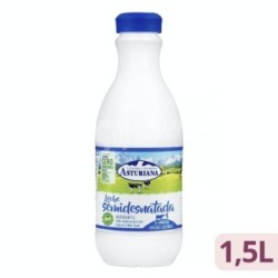 Central Lechera Asturiana - Leche UHT Semidesnatada - Botella 1,5 L