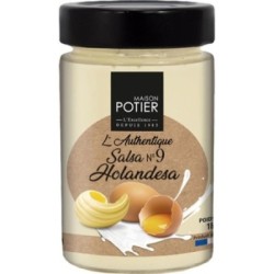 Maison Potier - Salsa N.º 9 Holandesa ( Salsa de Mantequilla y Zumo de Limón Concentrado )- Ideal para Pescados y Verduras180 Gramos