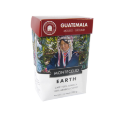 Montecelio - Café Molido 100% De Guatemala. Café Seleccionado De Tueste Natural 100% Arábica. Suavidad, Cuerpo Y Acidez Acentuadas. Montecelio Earth. Paquete De 250 Gramos.
