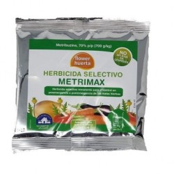 Herbicida Selectivo Metrimax Anti Maleza y Malas Hierbas para Cultivos y Huerta, Autorizado Jardinería Exterior Doméstica, Dosis Mochila 15 L - 30 gr