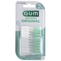 Gum 158155 Escobillas Soft Picks Original, Regular, 50 unidades