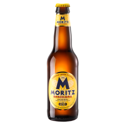 MORITZ 7 cerveza rubia 100% Malta pack 18 latas 33 cl