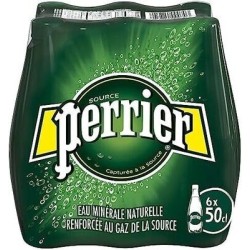 PERRIER AGUA CON GAS BOTELLA 50CL - PACK6