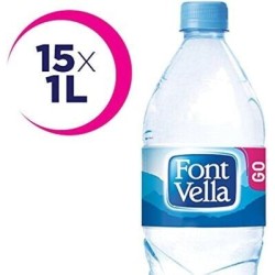 Font Vella - Agua Mineral Natural - Caja 15 x 1L